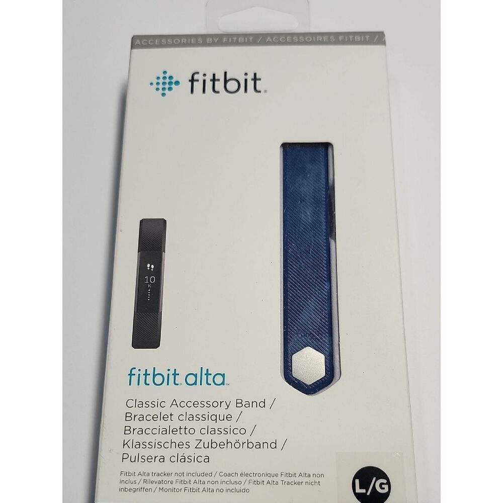 fitbit Alta Classic Accessory Band - Blue size large